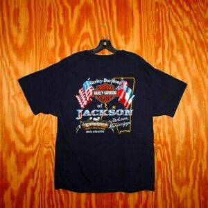 Harley-Davidson of Jackson, MS Graphic T-Shirt - Size L - Back Print